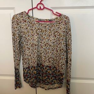 Floral Long Sleeved T Shirt